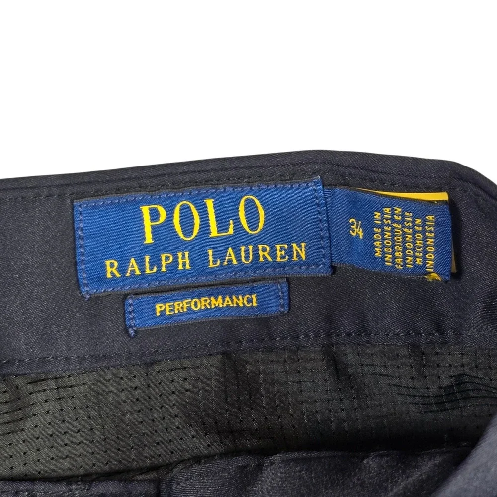 Polo Ralph Lauren Navy Blue Flat Front Golf Performance 9